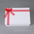 Custom Logo Fancy Cloth White Color Cardboard Gift Packing Box with Lid